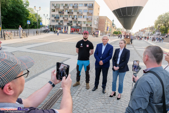 Prezentacja balonu sportowego Miasta Białystok