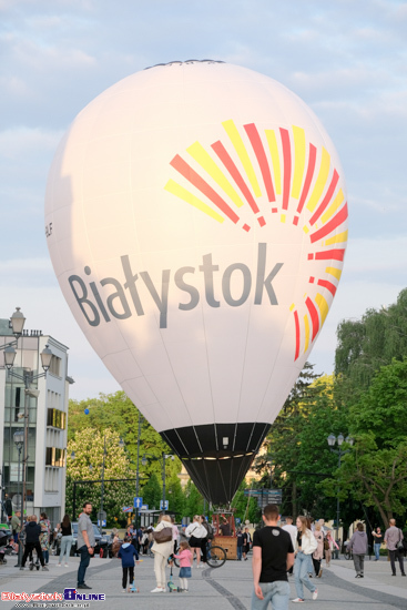 Prezentacja balonu sportowego Miasta Białystok