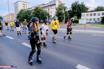 Nightskating Białystok. 3 przejazd rolkarzy