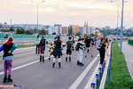 Nightskating Białystok. 3 przejazd rolkarzy