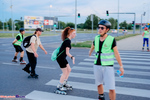 Nightskating Białystok. 3 przejazd rolkarzy