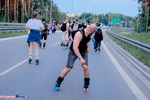 Nightskating Białystok. 3 przejazd rolkarzy