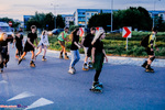 Nightskating Białystok. 3 przejazd rolkarzy