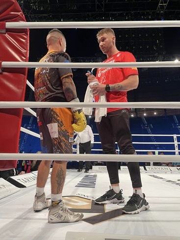 Piotr Gudel wystąpił na gali Usyk vs Dubois