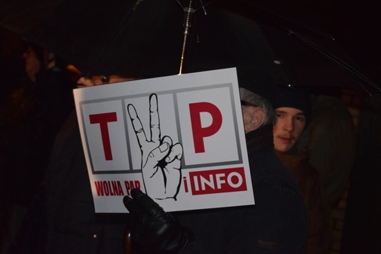 2023.12.21 - Protest przed siedzibą TVP3 Białystok