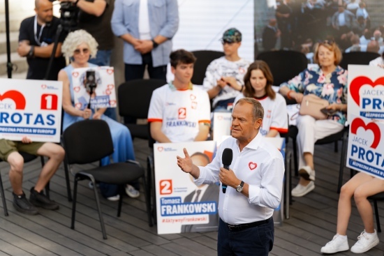 2024.05.24 - Donald Tusk odwiedza stolicę Podlasia. Spotkanie z Białostoczanami