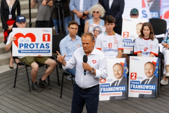 2024.05.24 - Donald Tusk odwiedza stolicę Podlasia. Spotkanie z Białostoczanami