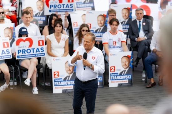 2024.05.24 - Donald Tusk odwiedza stolicę Podlasia. Spotkanie z Białostoczanami