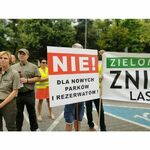 Protest leśników w Białymstoku