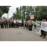 Protest leśników w Białymstoku