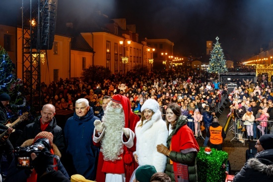 2024.12.08 - Spotkanie z Mikołajem z Rovaniemi na Rynku Kościuszki