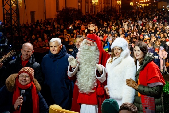 2024.12.08 - Spotkanie z Mikołajem z Rovaniemi na Rynku Kościuszki