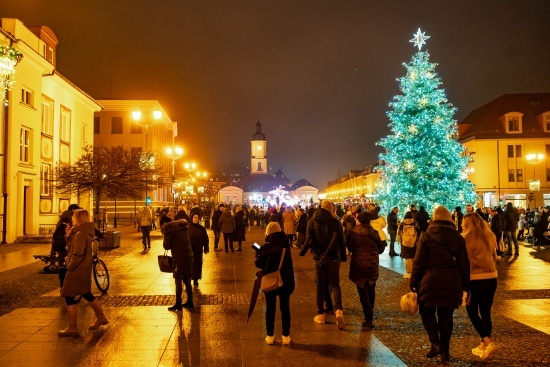 2024.12.08 - Spotkanie z Mikołajem z Rovaniemi na Rynku Kościuszki