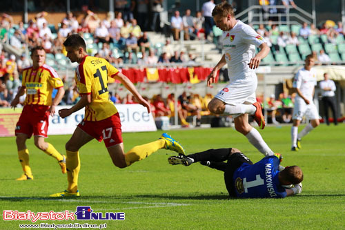 Mecz Korona Kielce - Jagiellonia Białystok