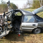 Dwie ofiary wypadku na trasie Białystok - Mońki