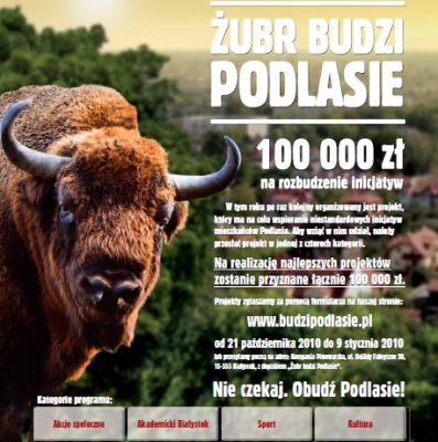 Żubr budzi Podlasie. Trwa trzecia edycja programu