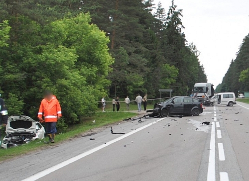 Wypadek na krajowej "ósemce". 4 osoby w szpitalu