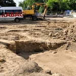 Podczas remontu ul. Pałacowej odkryto fundamenty hotelu Ritz