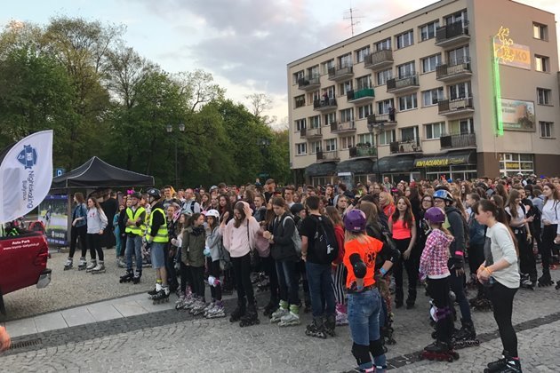 Rolkarze rozświetlili miasto. Za nami kolejny przejazd w ramach Nightskating Białystok