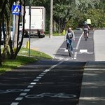 Głowna ulica na Dziesięcinach w całości dostępna dla rowerzystów