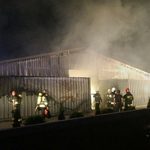 Pożar fabryki zniczy w Brańsku