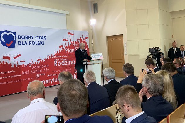 Jarosław Kaczyński w Białymstoku: Ten region musi być uprzywilejowany