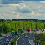 Ruch wstrzymany, przez Białystok przejechał konwój kilkudziesięciu ciężarówek [WIDEO]
