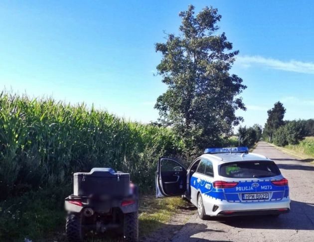 Pijany jechał quadem. W dodatku niezarejestrowanym i bez prawa jazdy