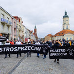 Protest restauratorów w Białymstoku. Udział wzięło 500 osób [ZDJĘCIA]