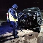 Wypadek na obwodnicy Raczek. 21-letni kierowca trafił do szpitala