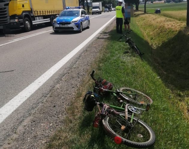 Rowerzysta w szpitalu. Potrącił go młody traktorzysta