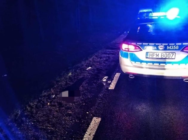 Tragedia na nieoświetlonej drodze. Nie żyje pieszy