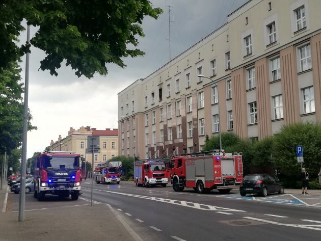 Pożar w Urzędzie Wojewódzkim