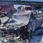 Tragiczny wypadek na S8. Kobieta spłonęła w samochodzie 
