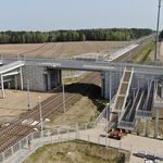Rail Baltica. Powstały 2 nowe wiadukty kolejowe za 42,4 miliona złotych [ZDJĘCIA]