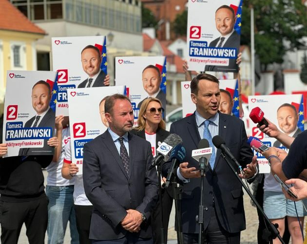 Tomasz Frankowski z poparciem ministra Radosława Sikorskiego. Wybory do PE coraz bliżej 