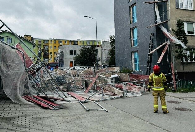 Apokaliptycznie nad Podlasiem. Przez wichury doszło do wielu zniszczeń