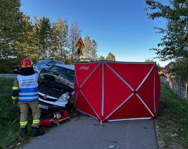 Śmiertelny wypadek na podlaskiej drodze. Nie żyje jedna osoba 