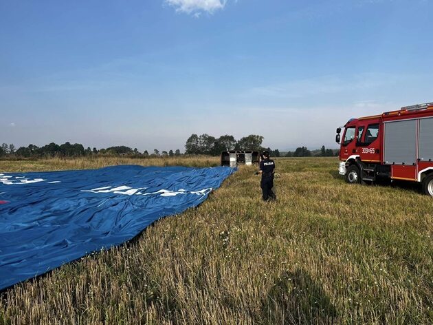 Twarde lądowanie balonu pod Białymstokiem. Wszczęto śledztwo 