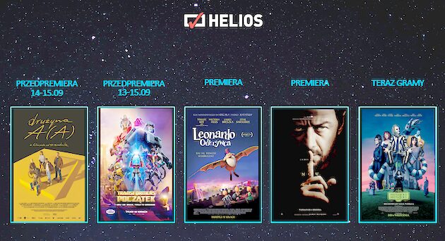 Co nowego w kinach Helios? Nadchodzą premiery!