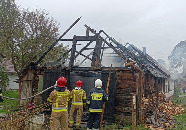 Pożar domu pod Sokółką. Nie żyje 50-letni mężczyzna 