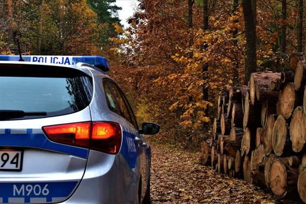 Policja szukała zagubionej kobiety w lesie. Znaleźli ją... pod domem