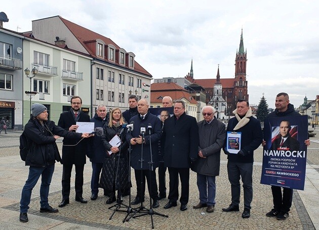 Białostocki PiS rozpoczął zbiórkę podpisów dla Karola Nawrockiego