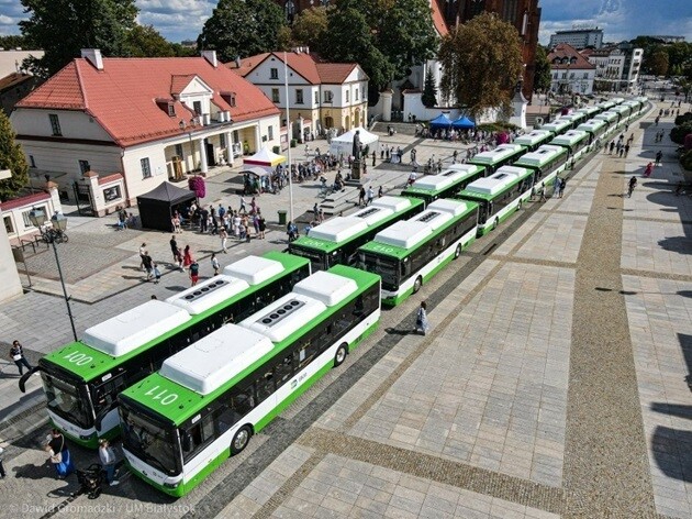 Białystok inwestuje w ekologiczny transport. Kupi 30 elektrycznych autobusów