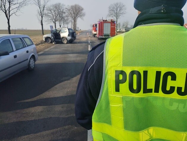 Wypadek na DK 66. Jedna osoba trafiła do szpitala