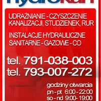 Hydrokan - Usługi Hydrauliczno-Kanalizacyjne. Udrażnianie, przepychanie rur