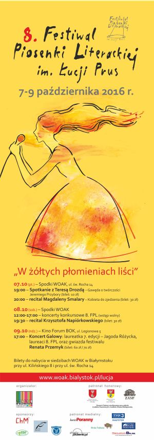 VIII edycja Festiwalu Piosenki Literackiej im. Łucji Prus "W żółtych płomieniach liści"