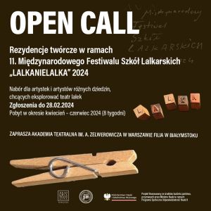 Open Call rezydencje twórcze w Akademii Teatralnej w Białymstoku