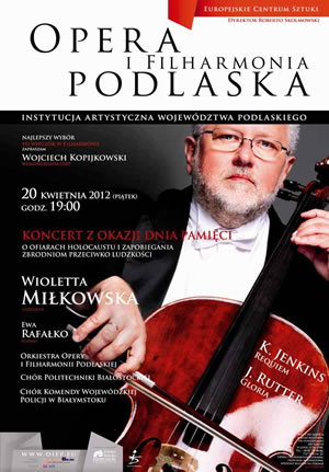 Koncert z okazji Dnia Pamięci o Ofiarach Holocaustu w Filharmonii