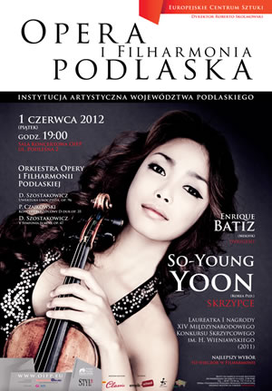 Koncert So-Young Yoon w Operze i Filharmonii Podlaskiej